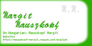 margit mauszkopf business card